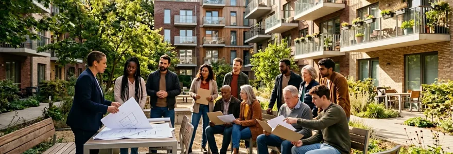 Assemblée générale de copropriété votant l'installation d'une climatisation