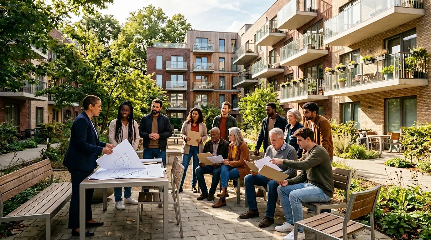 Assemblée générale de copropriété votant l'installation d'une climatisation