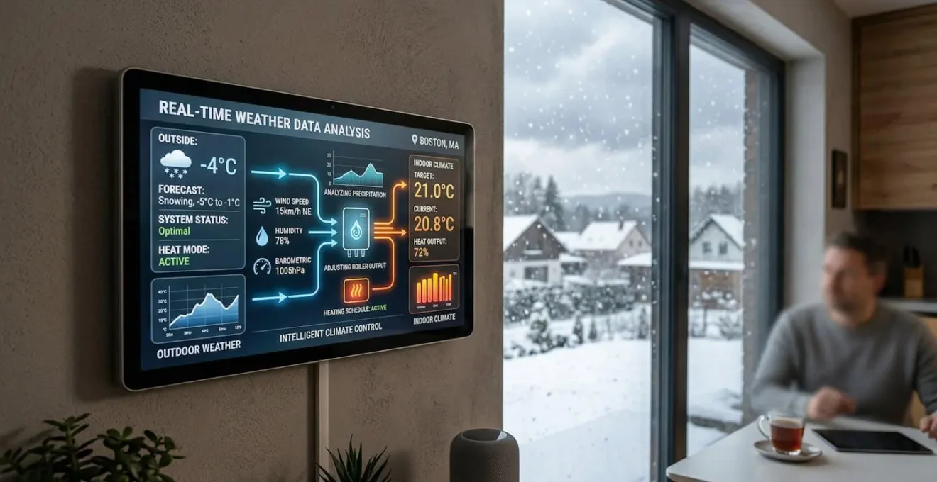 Système de chauffage intelligent analysant les données météo en temps réel