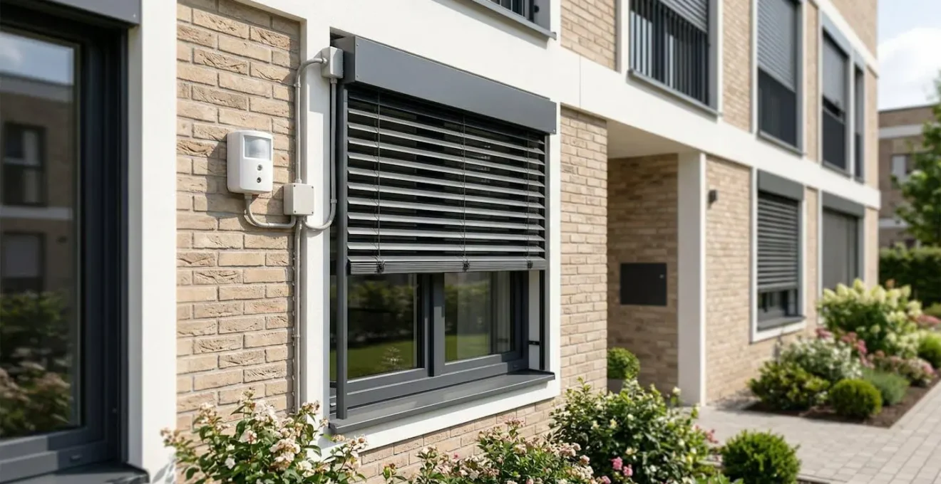 Capteurs de luminosité extérieurs contrôlant des volets automatisés