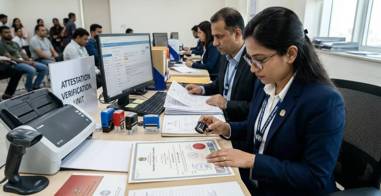Vérification professionnelle de documents d'attestation